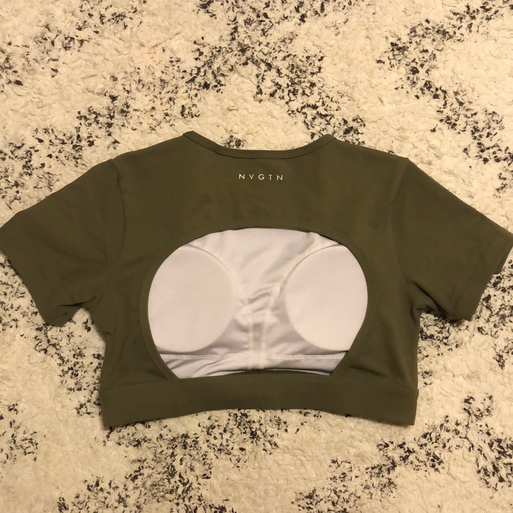 NVGTN open back crop top